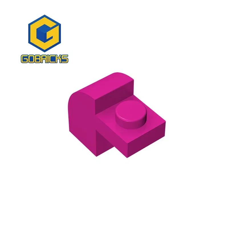 Color: PURPLE - Gobricks 10PCS High-Tech Assemble Particle 6091 32807 1x2x11/3 Building Blocks Kit Part Idea Toys For Children Birthday Gifts