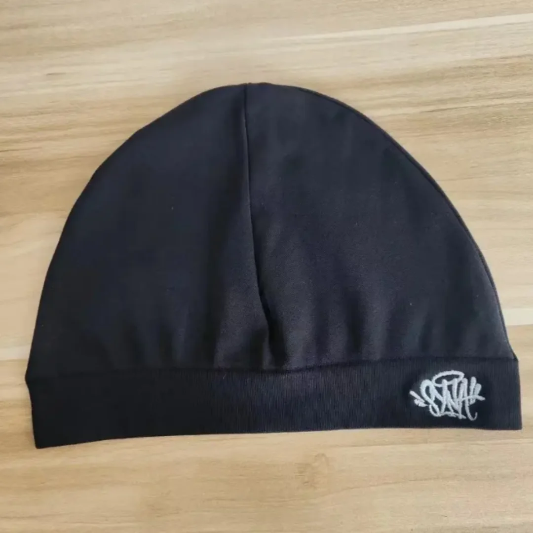 Color: black - SynaWorld Skull Beanie 2024 New Knitting Syna Beanie Hat Men Women Paragraph Quality Cap Y2k Warm Beanies Syna Running Cap