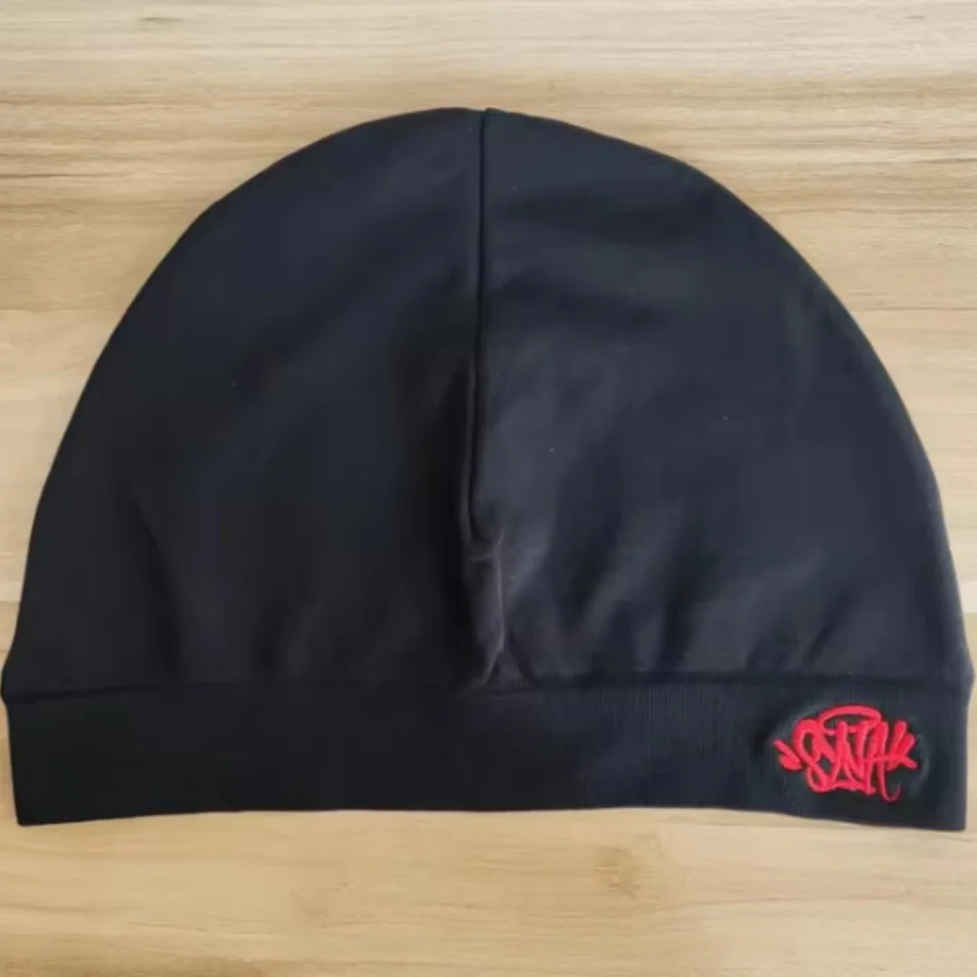 Color: black - SynaWorld Skull Beanie 2024 New Knitting Syna Beanie Hat Men Women Paragraph Quality Cap Y2k Warm Beanies Syna Running Cap