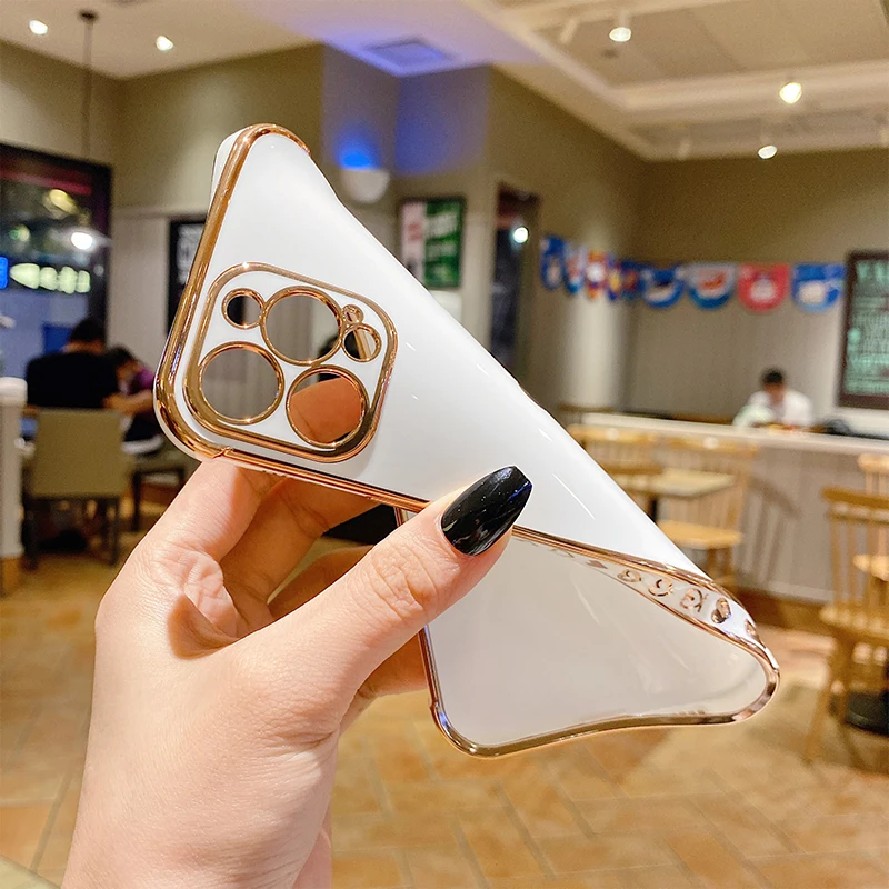 Color: black, Compatible-Phone Models: For iPhone 12 Mini, Ships From: CN - Electroplating Side Love Heart Phone Case For IPhone 17 16 15 14 13 12 11 Pro Max XR 8 Plus SE2/SE3 Shockproof Back Cover