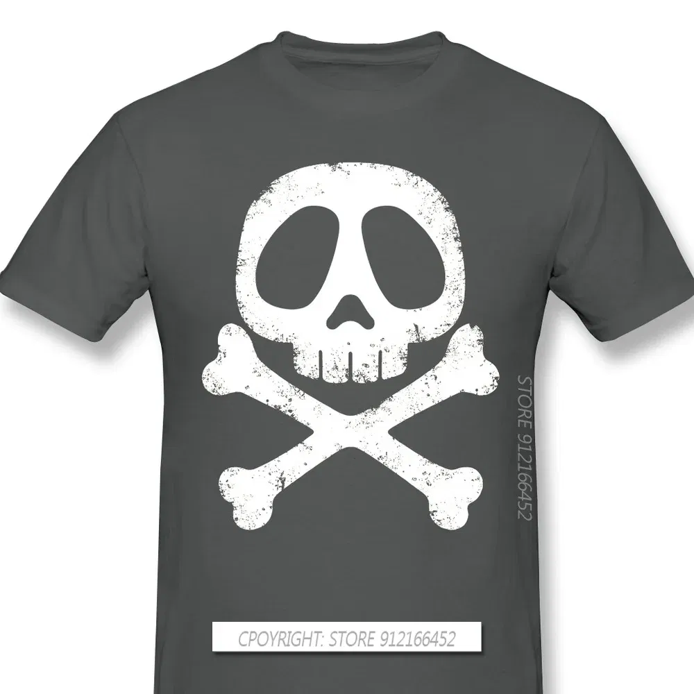 Color: Dark Grey, Size: M - Cool Black TShirt Space Pirate Captain Harlock Arcadia Kei Yuki Anime Homme T-Shirts Tee Pure Cotton Oversize Short Sleeve