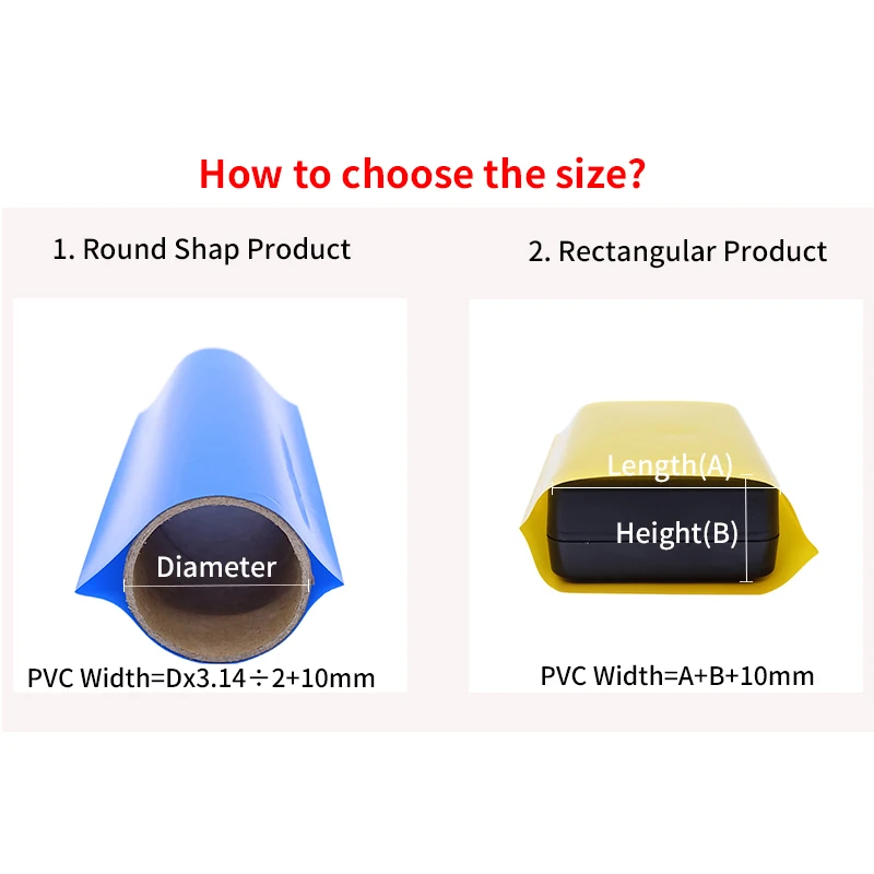 Color: Clear, Length: 1.5m, Inside Diameter: 8mm - 1/5/20M 18650 Battery PVC Heat Shrink Tube Pack 10mm~ 100mm Insulated Film Wrap Lithium Case Protection Cable Sleeve Transparent