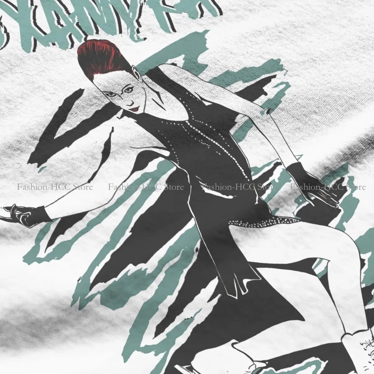 Color: WHITE, Size: L - Alexandra Unique TShirt Figure Skating Top Quality Hip Hop Graphic  T Shirt Stuff