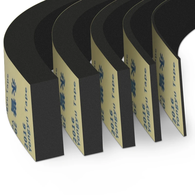 Color: black, Width: 40mm - Rubber Self Adhesive Sponge Seal Strip Single Sided Adhesive EVA Black Foam Anti-collision Seal Gasket Width10-50mm Thick 1-5mm