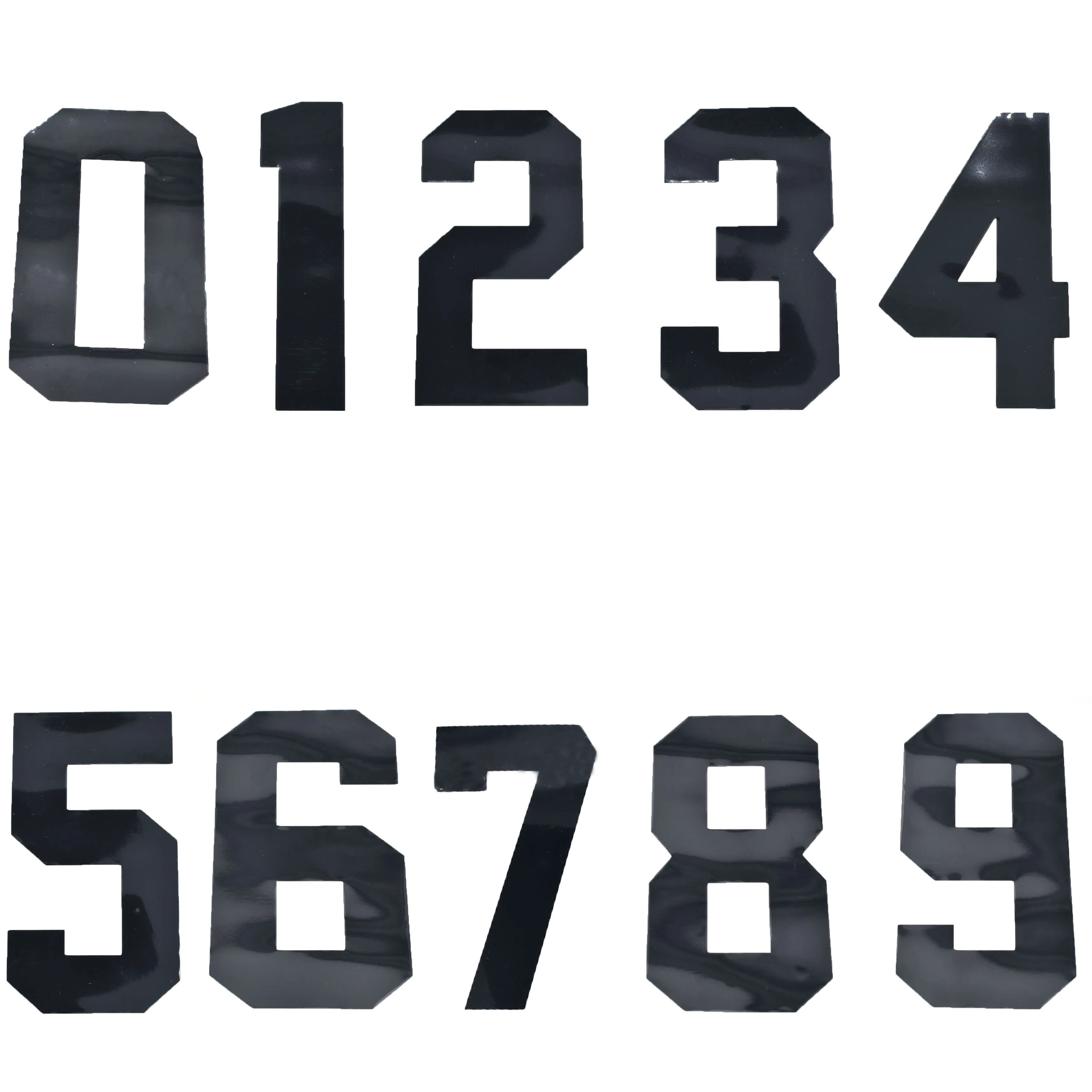 Color: Silver - Number Stickers Graphics Decals Emblems Fit For CRF 50 70 110 125 250cc Kayo BSE Dirt Pit Bike Plastic Cover Number Plate Of