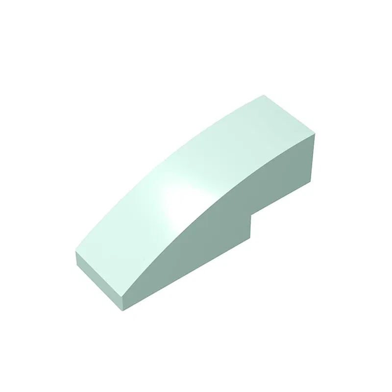 Color: Gold - Gobricks 10PCS Assembles 50950 3x1 curved oblique brick Building Blocks Bricks Bulk Model City Classic Toy Boys Girls Kids Gift