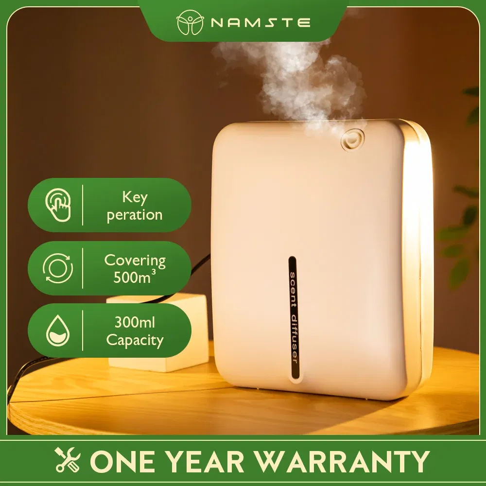 , Color: Clear, Plug Type: AU - Namste 500m³ Aroma Diffuser Essential Oil Diffuser Electric Scent Diffuser Wall Hanging Aromatherapy Machine Home Air Freshener