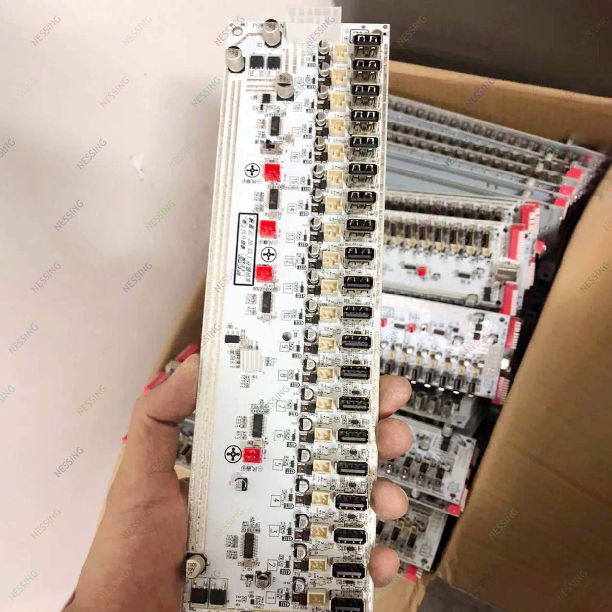 Color: black - Mobile Phone Group Control Equipment Motherboard Ethernet OTG USB Connection Independent Switch Smartphone USB Farm Mainboard