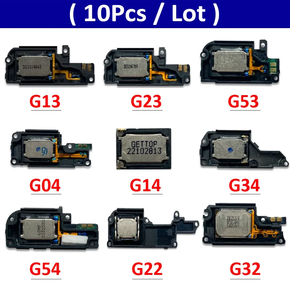 Color: Pink - 10Pcs, Loud Speaker Buzzer Ringer Accessories For Motorola Moto G13 G23 G53 G04 G14 G24 G34 G54 G40 G22 G32 G52 G72 G73 G42 G82