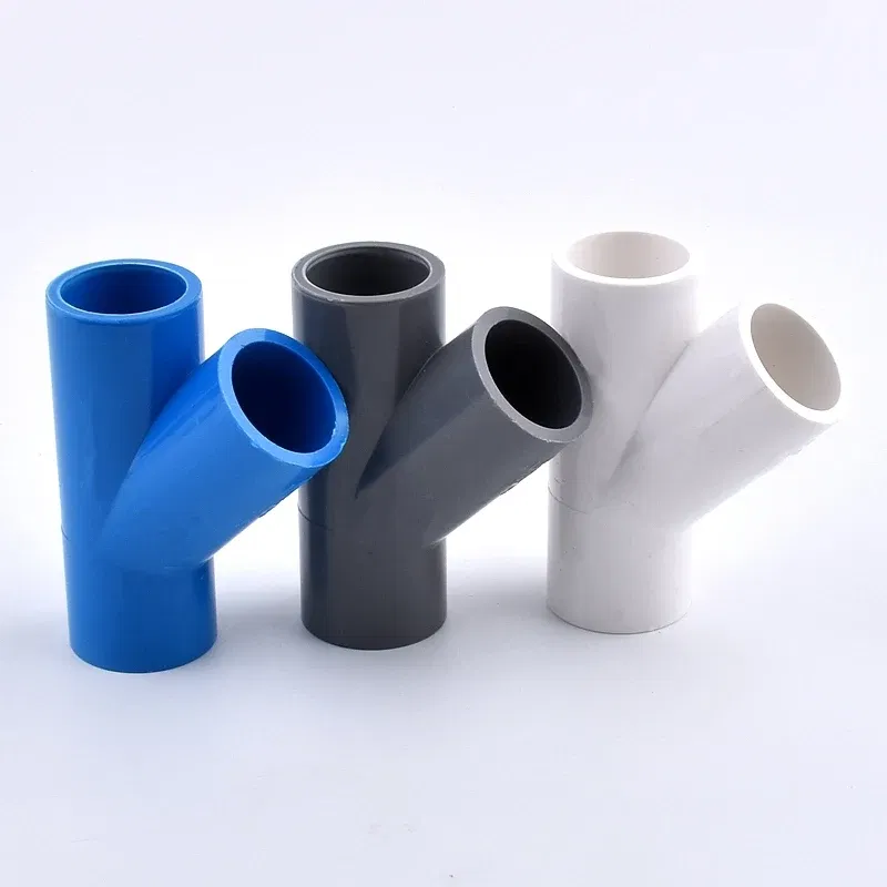 Color: Blue, Diameter: 1/2'' - 1~10PCS I.D 20/25/32/40mm PVC Oblique Tee 45 Degree Connector Garden Irrigation Aquarium Fish Tank Watering Fittings Joint
