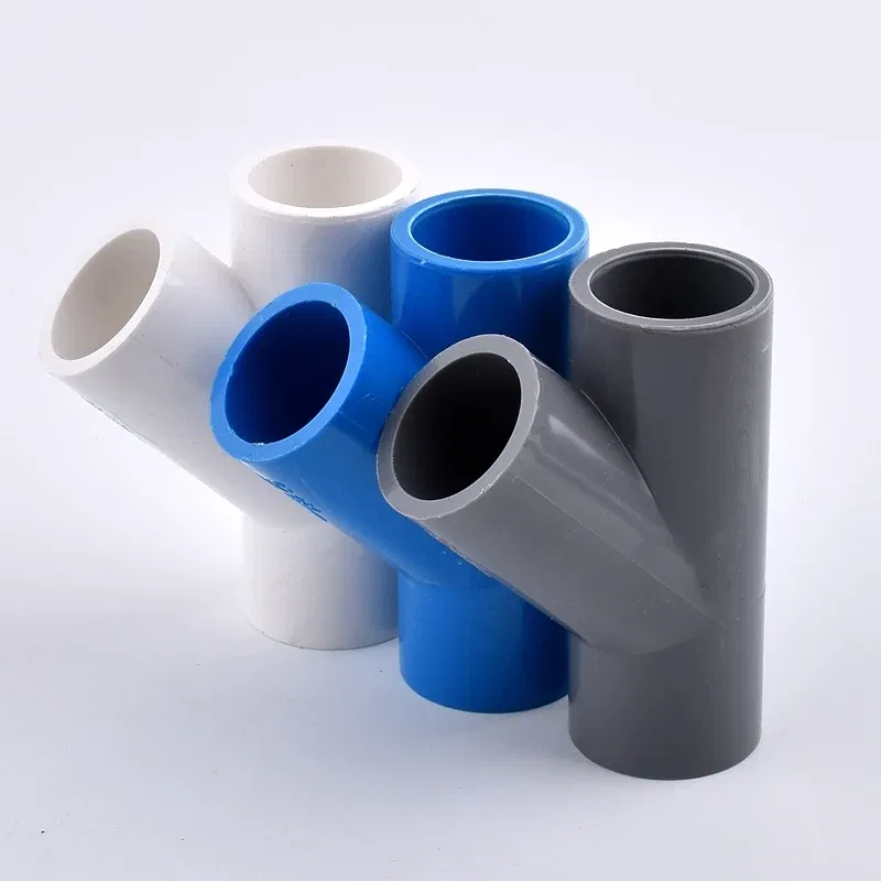 Color: Blue, Diameter: 1/2'' - 1~10PCS I.D 20/25/32/40mm PVC Oblique Tee 45 Degree Connector Garden Irrigation Aquarium Fish Tank Watering Fittings Joint