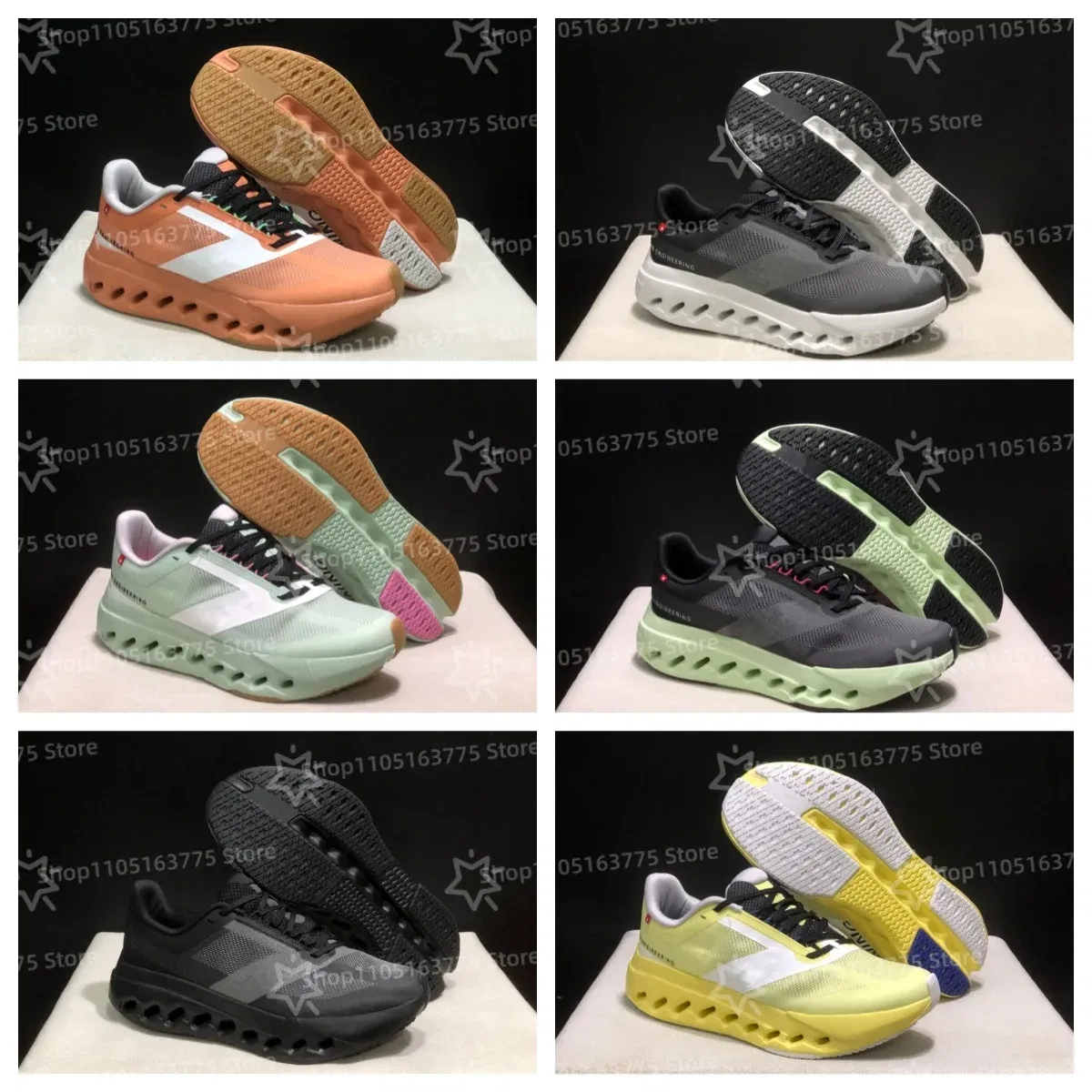 Color: black, Shoe Size: 36 - Hot 2025 NEW Women Men Cloudsurfer-Next Running Shoes Breathable Anti Slip Cushioning Road Run Sport Lifestyle Outdoor Sneakers