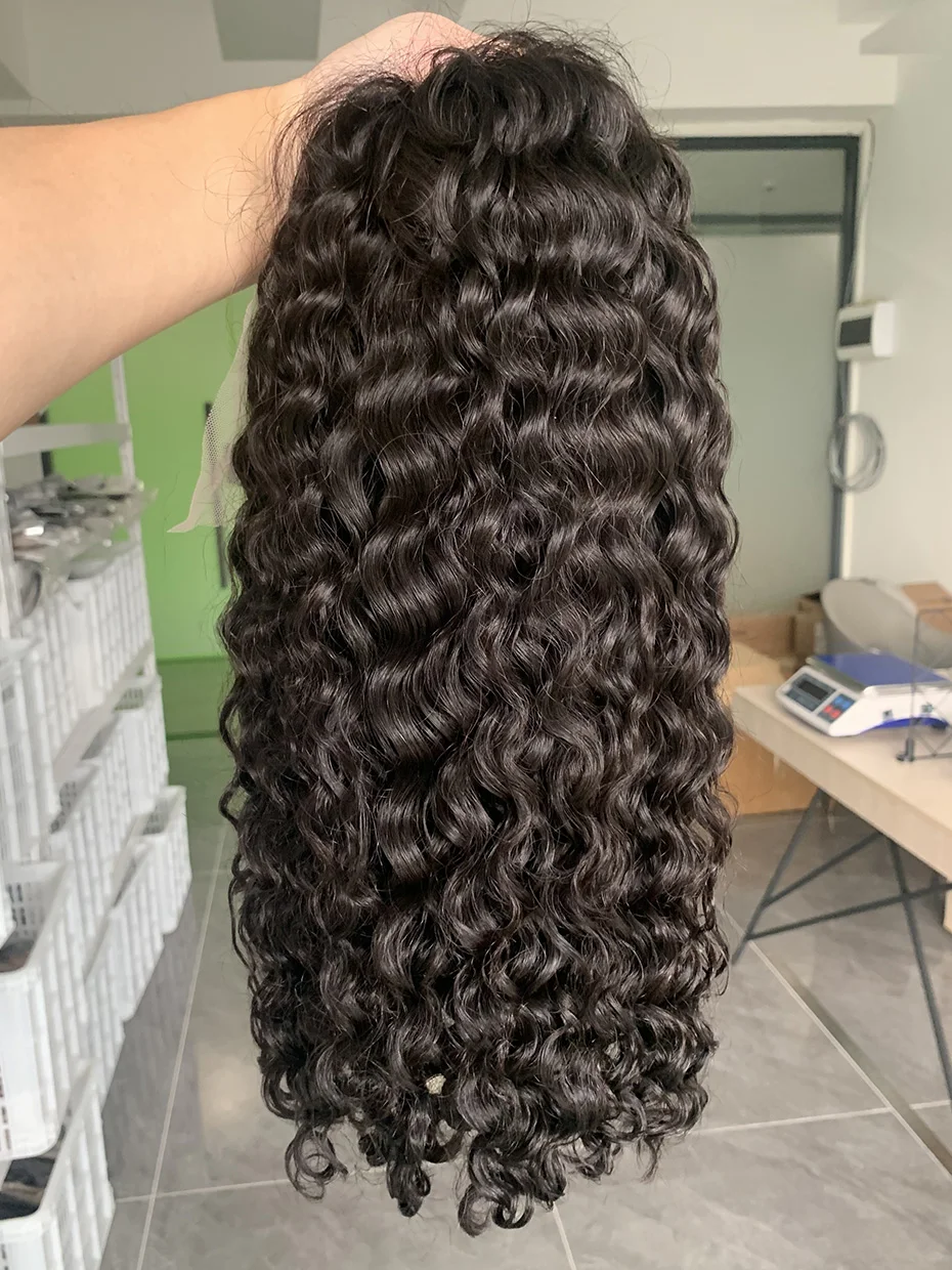 Hair Color: Natural Color, Ships From: CHINA, Stretched Length: 14inches, Density: 250% - Real 250 Density 13x4 Short Bob Wet and Wavy Human Hair Wigs Vietnam Raw Virgin Double Drawn Water Wave 13x6 Frontal Wig HD Lace
