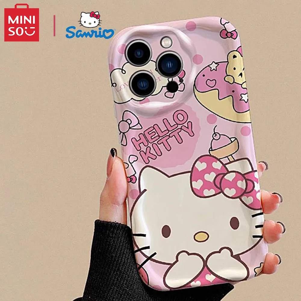 Color: BRIGHT PINK, Material: ABS - Miniso Sanrio Collaboration Hello Kitty Phone Case For  Samsung Galaxy S10 S20 S21 S22 S23 S24 FE Plus Ultra Note 20 Phone Case