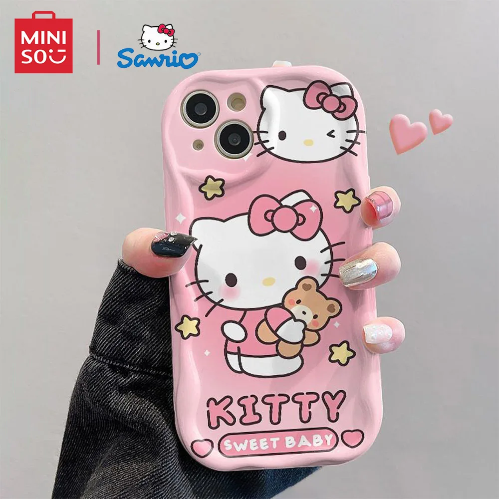 Color: BRIGHT PINK, Material: ABS - Miniso Sanrio Collaboration Hello Kitty Phone Case For  Samsung Galaxy S10 S20 S21 S22 S23 S24 FE Plus Ultra Note 20 Phone Case