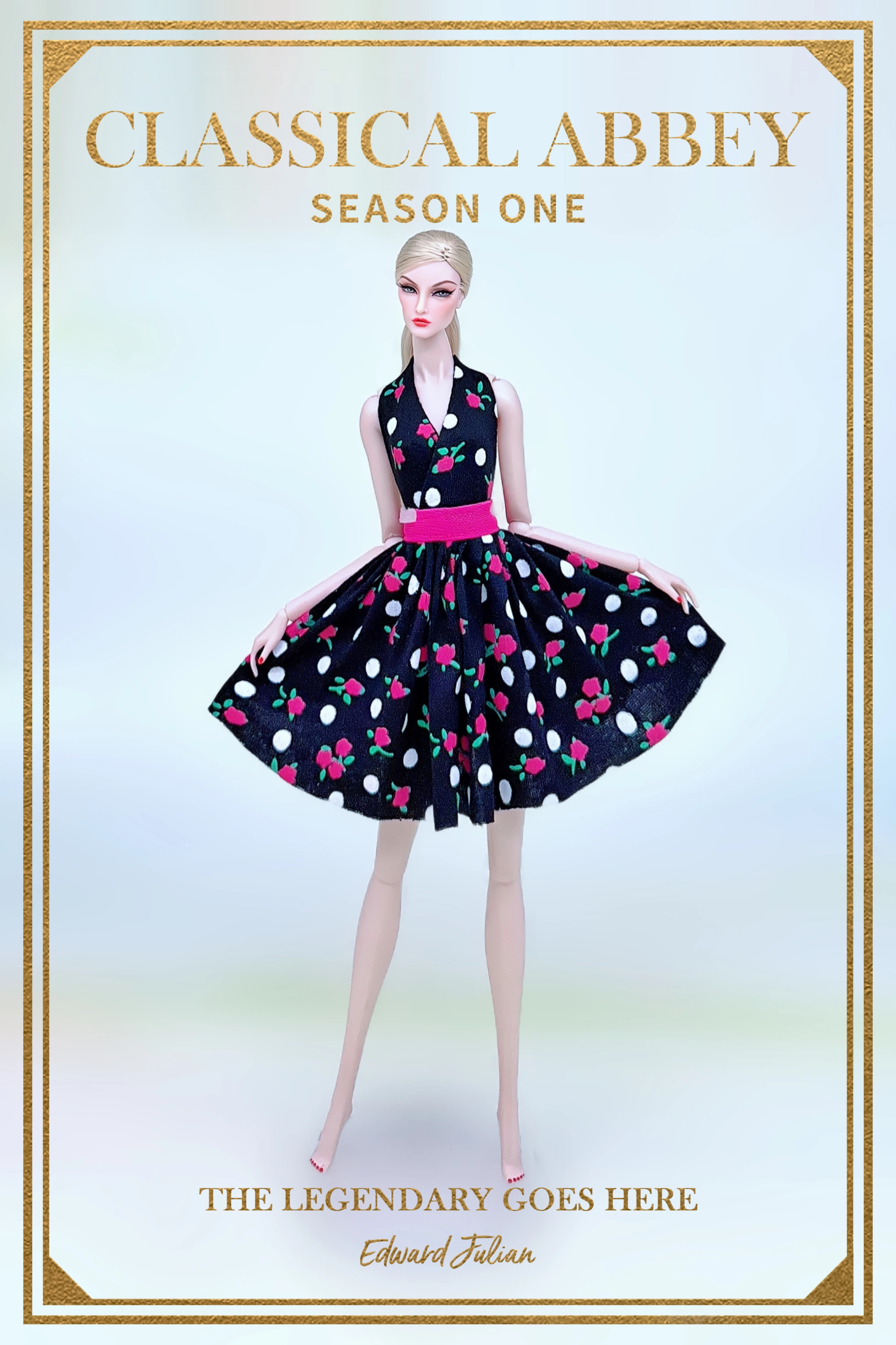 Color: green - for denim clothing for barbie