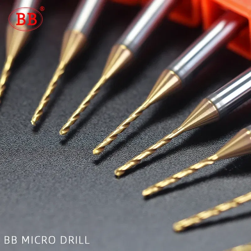 Hole Diameter: 12.4mm - BB 2.03-3.75mm Micro Drill Mini Coated Solid Carbide Bit Metal Iron Steel Hole Drilling 3xD Cutting Length D=4mm CNC Tool 1pcs