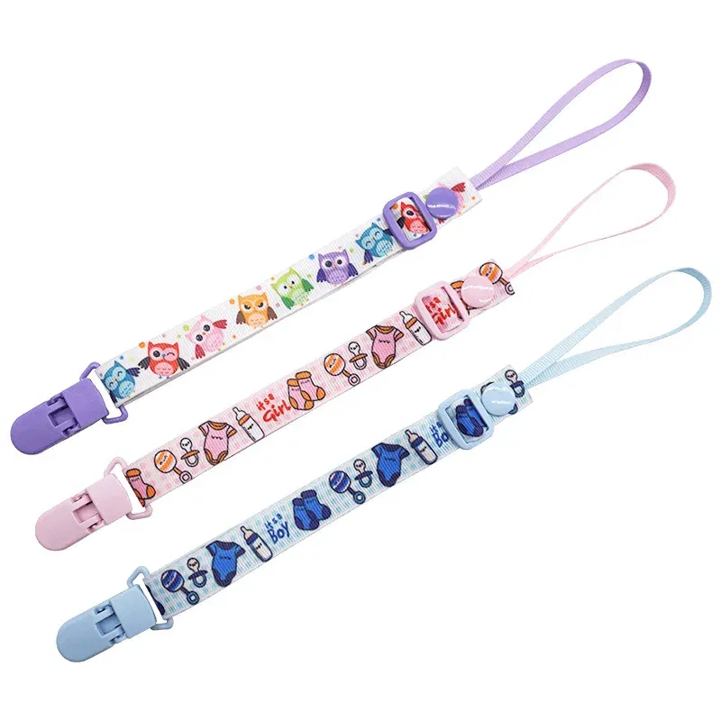 Color: multi, Ships From: CHINA - 1pcs Adjust Baby Pacifier Clip Chain Ribbon Dummy Holder Chupetas Soother Pacifier Clips Strap Nipple Holder for Infant Feeding