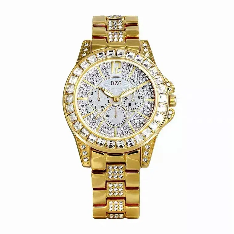 Color: Silver - Fashion Women Watch with Diamond Watch Ladies Top Luxury Brand Ladies Casual Women's Bracelet Crystal Watches Relogio Feminino