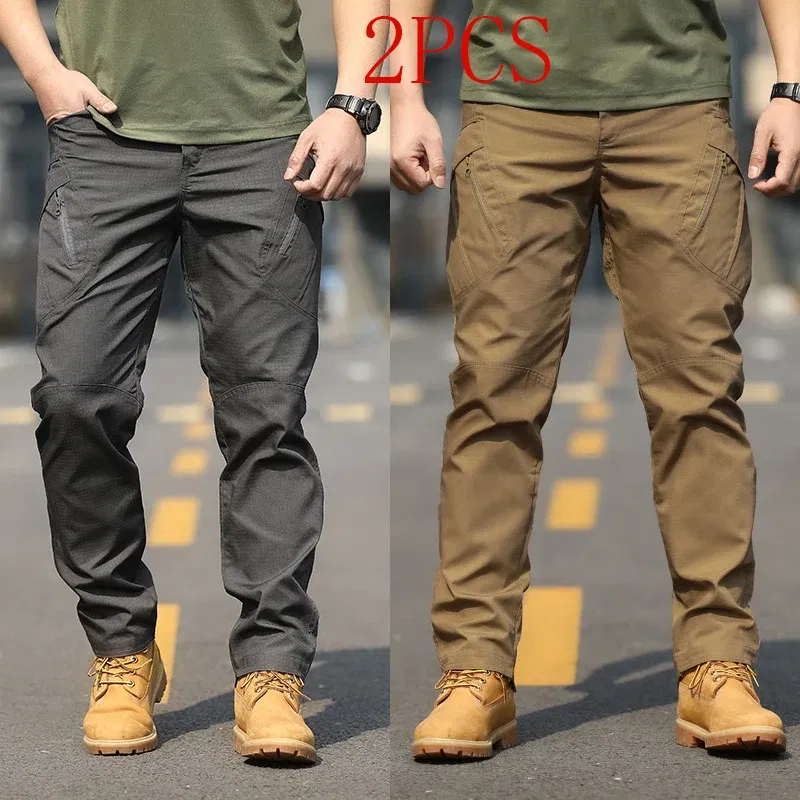 Color: Clear, Size: M - Archon X9 Tactical Pants Slim Fit Waterproof Camouflage Training Pants Spring Autumn Breathable Waterproof Overalls Loose Wear