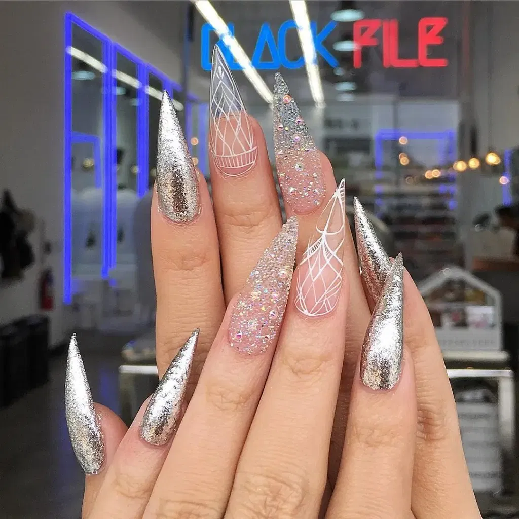 Color: Dark Grey - 1440pcs Shiny Crystal AB Mini Pixie Nail Rhinestones Glitter 3D Micro Diamonds for Nails Art DIY Accessories