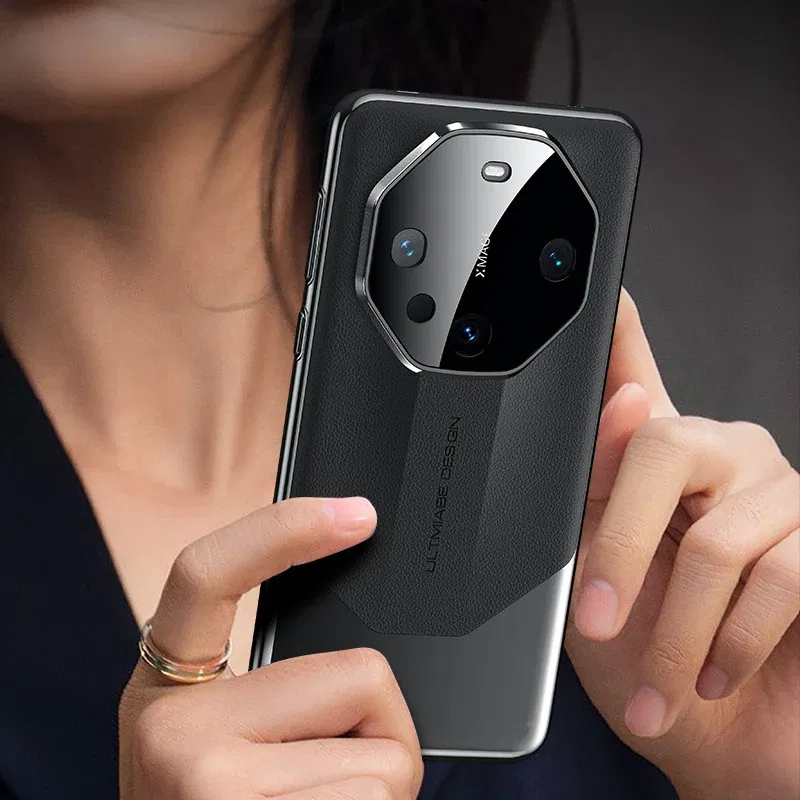 Color: Black, Material: Cotton Fabric - For Huawei Mate 60 Pro 50 40 Plus RS Case Lens Protective  Mate60 Mate60Pro 60Plus 60RS Full Cover Camera Protector Shell