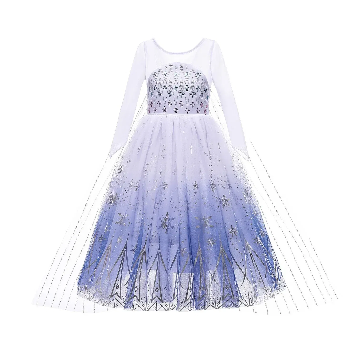 Color: Brown, Kid Size: 5 - Disney Kids Girls Cosplay Frozen Elsa Anna Princess Dress Girl Mesh Ball Gown Carnival Birthday Clothes Snow Queen Elsa Costume