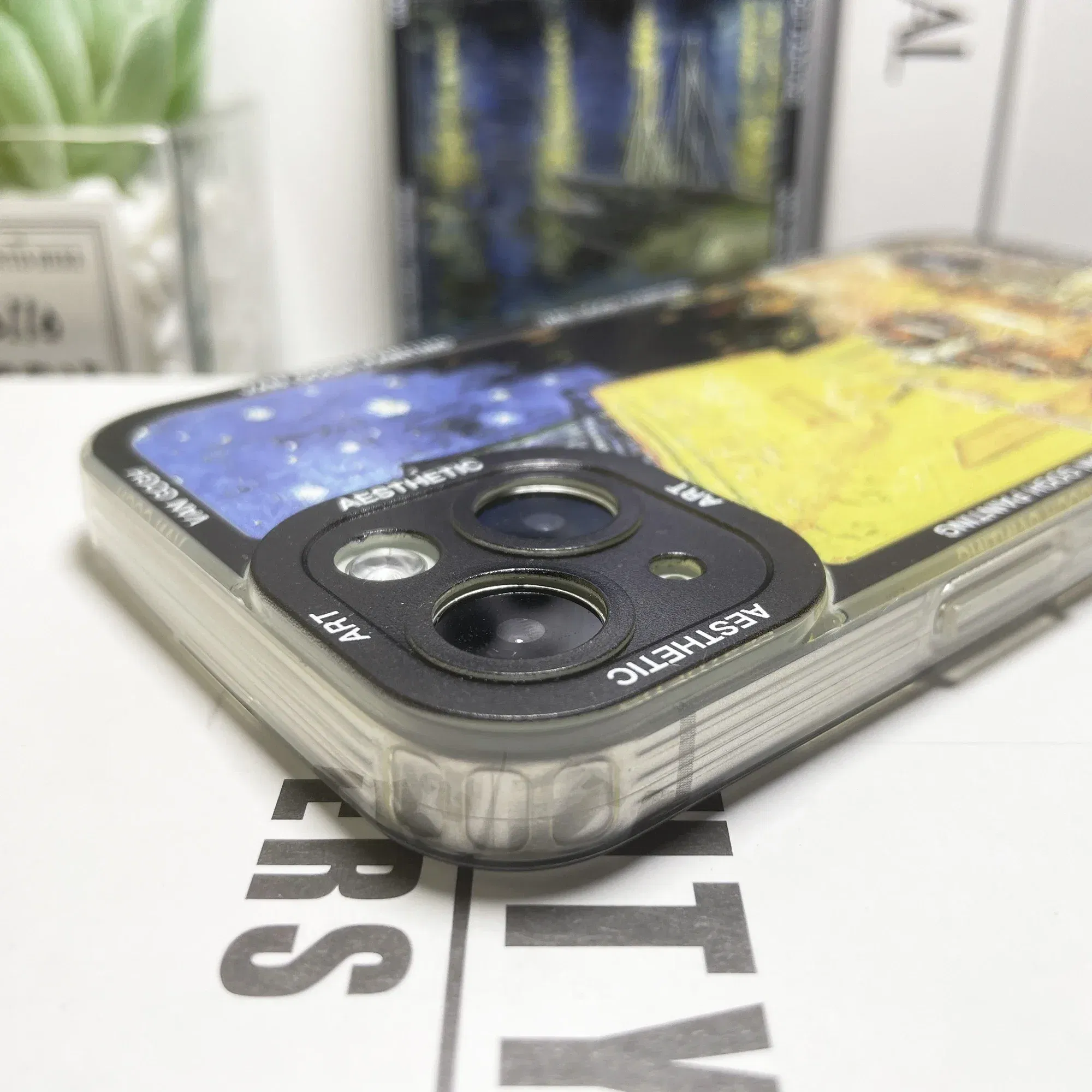 Color: Brown, Material: Artificial Leather - Van Gogh Art Aesthetic Phone Case For iPhone 16 15 14 13 12 11 Pro Max Mini XS X XR SE 8 7 Plus Sunflowers The Starry Night