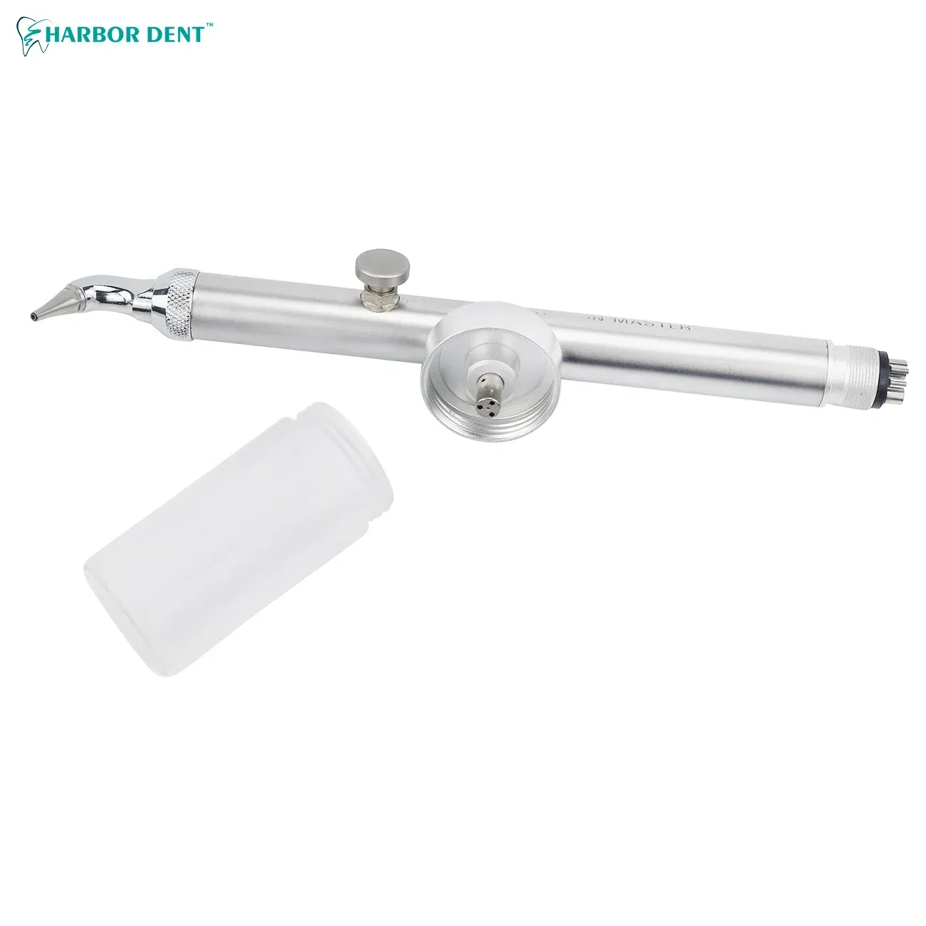 Color: GRAY - Dental Aluminum Oxide Micro Blaster Four-Hole Interface Microetcher Sandblasting Alumina System Dental Instrument