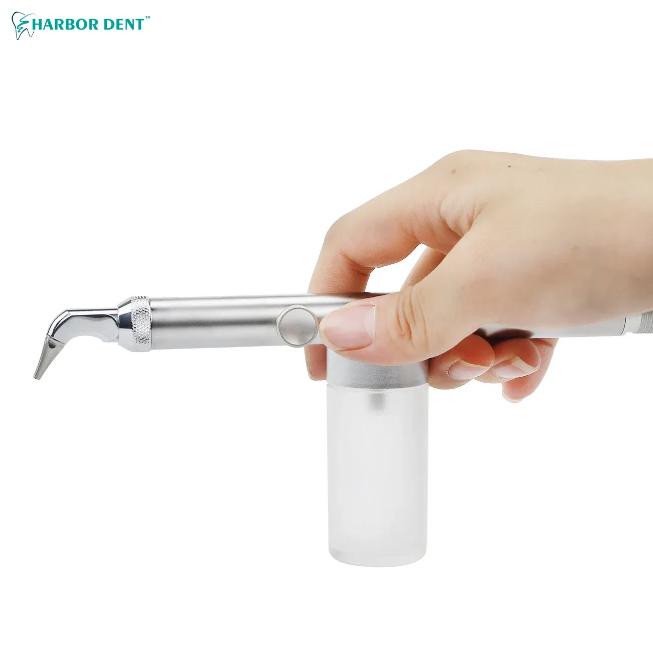 Color: GRAY - Dental Aluminum Oxide Micro Blaster Four-Hole Interface Microetcher Sandblasting Alumina System Dental Instrument