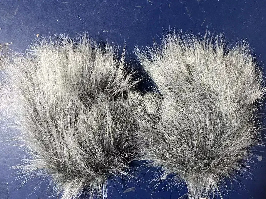 Color: Lavender, Gloves Size: One Size - Wolf Paw Gloves Faux Fur Cat Fingerless Mittens Winter Warm Cosplay Halloween Fancy Party Costume Accessories