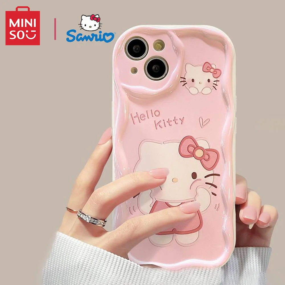Color: Beige, Material: aluminum - Miniso Sanrio Collaboration Hello Kitty Phone Case For  Samsung Galaxy S10 S20 S21 S22 S23 S24 FE Plus Ultra Note 20 Phone Case