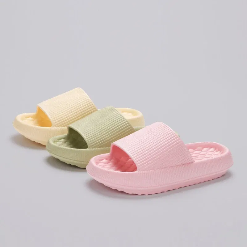 Shoe Size: 36, Color: Yellow - New EVA House Anti-Skid Slipper for Women and Men, 4CM Thick Sole and Cloud-Like Feeling