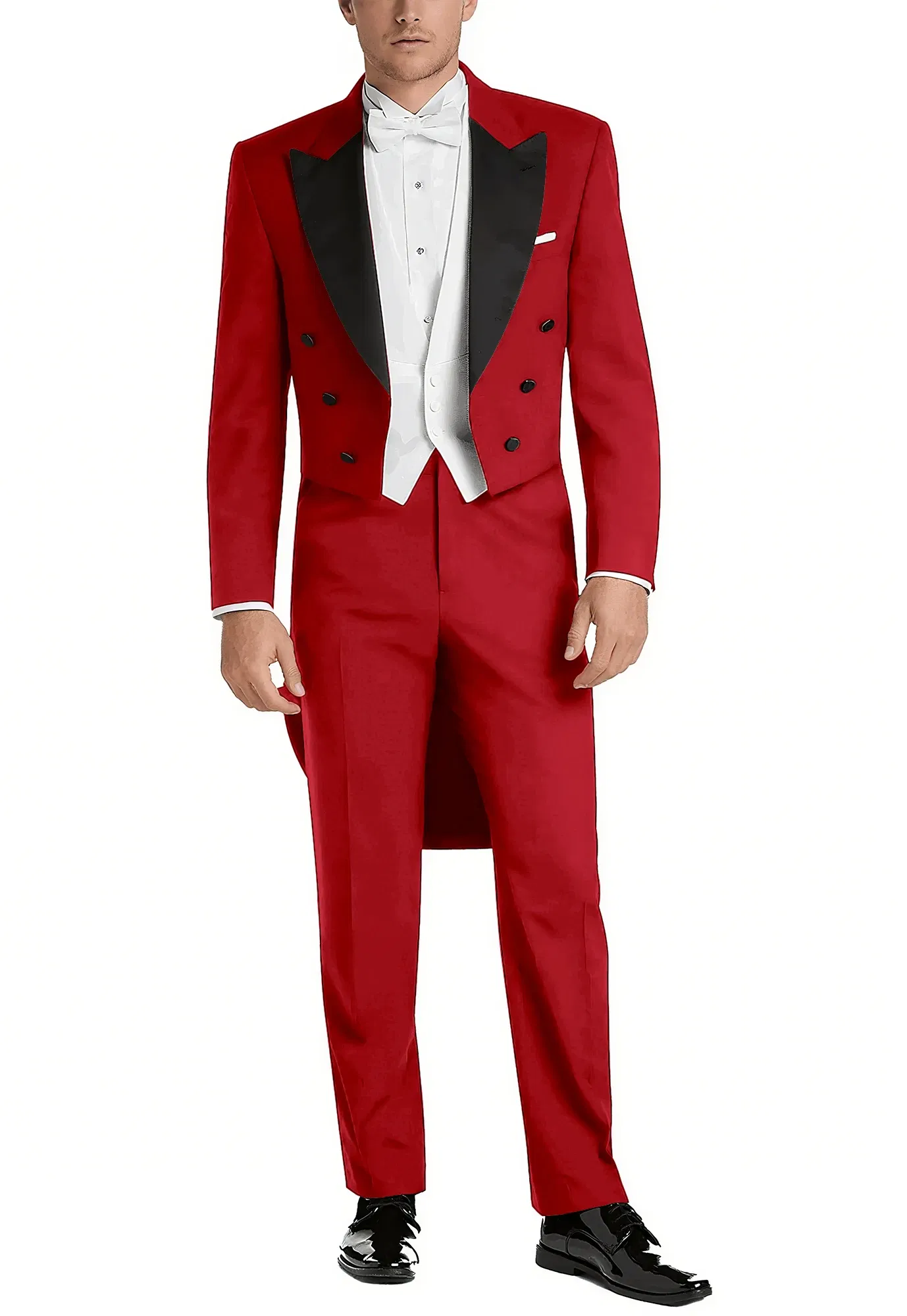 Color: CORAL RED, Size: XS?€old?‰ - Italy Style Aristocratic Men Suit Three Pieces(Jacket+Pants+Vest) Hot-selling High-quality Double Breasted Male Clothing