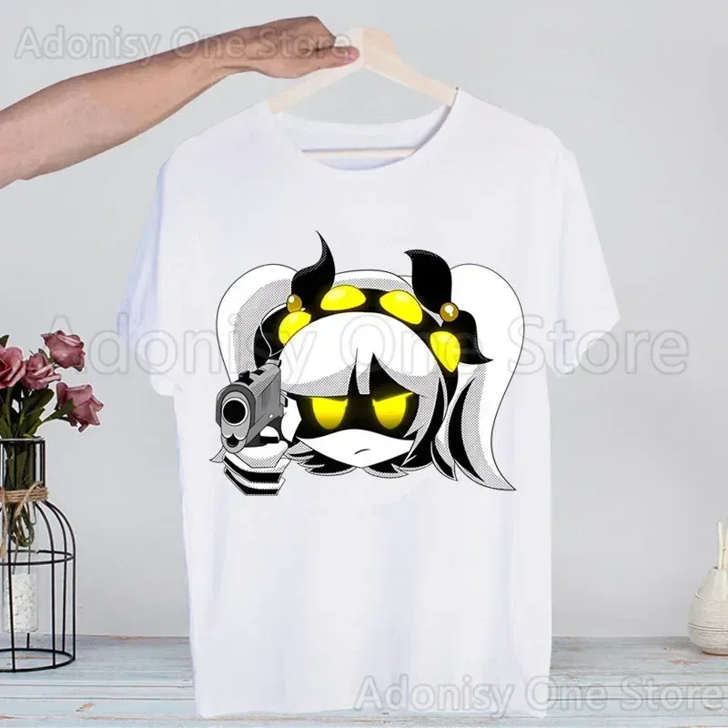 Color: green, Size: L - Murder Drones Fashion Man Tshirt Summer Fashion T-shirt Casual White Funny Cartoon Print T-shirt Hip Pop Tops tee