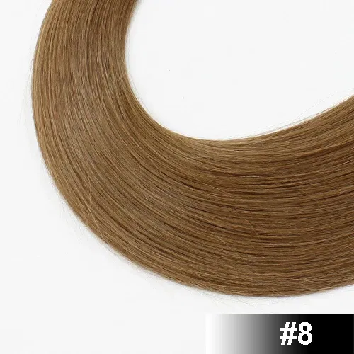 Color: #8, Longest Hair Proportion: 35%-45%, Items per Package: 50 Strands, Life Span: 12 months With Proper Care, Stretched Length: 16inches - FOREVER HAIR 0.8g/s 16" 18" 20" 100% Remy Human Pre Bonded Flat Tip Hair Extension Straight Capsules Keratin Fu