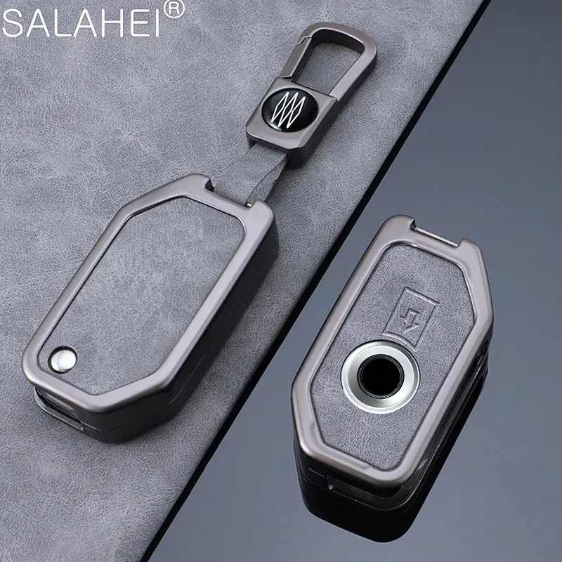 Color Name: GRAY - Key Case Skin Cover for BMW R1250GS R1200GS C400gt F750GS F850GS K1600B K1600GT R1200RS R1200RT F900R F900XR Motorcycle
