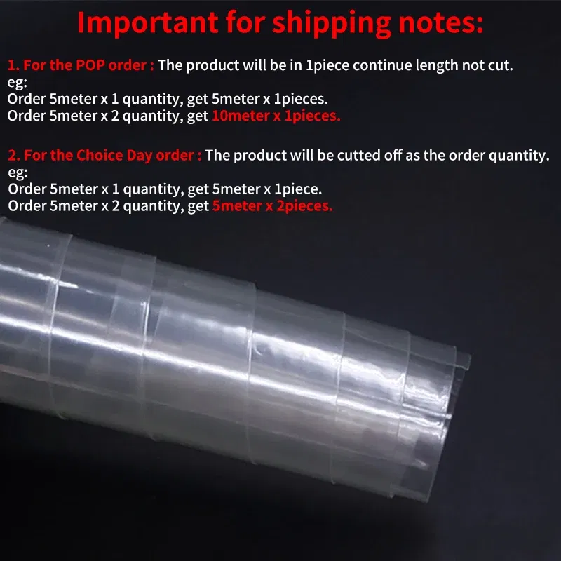 Color: Clear, Length: 60 m, Inside Diameter: 300 mm - 1/5/20M 18650 Battery PVC Heat Shrink Tube Pack 10mm~ 100mm Insulated Film Wrap Lithium Case Protection Cable Sleeve Transparent