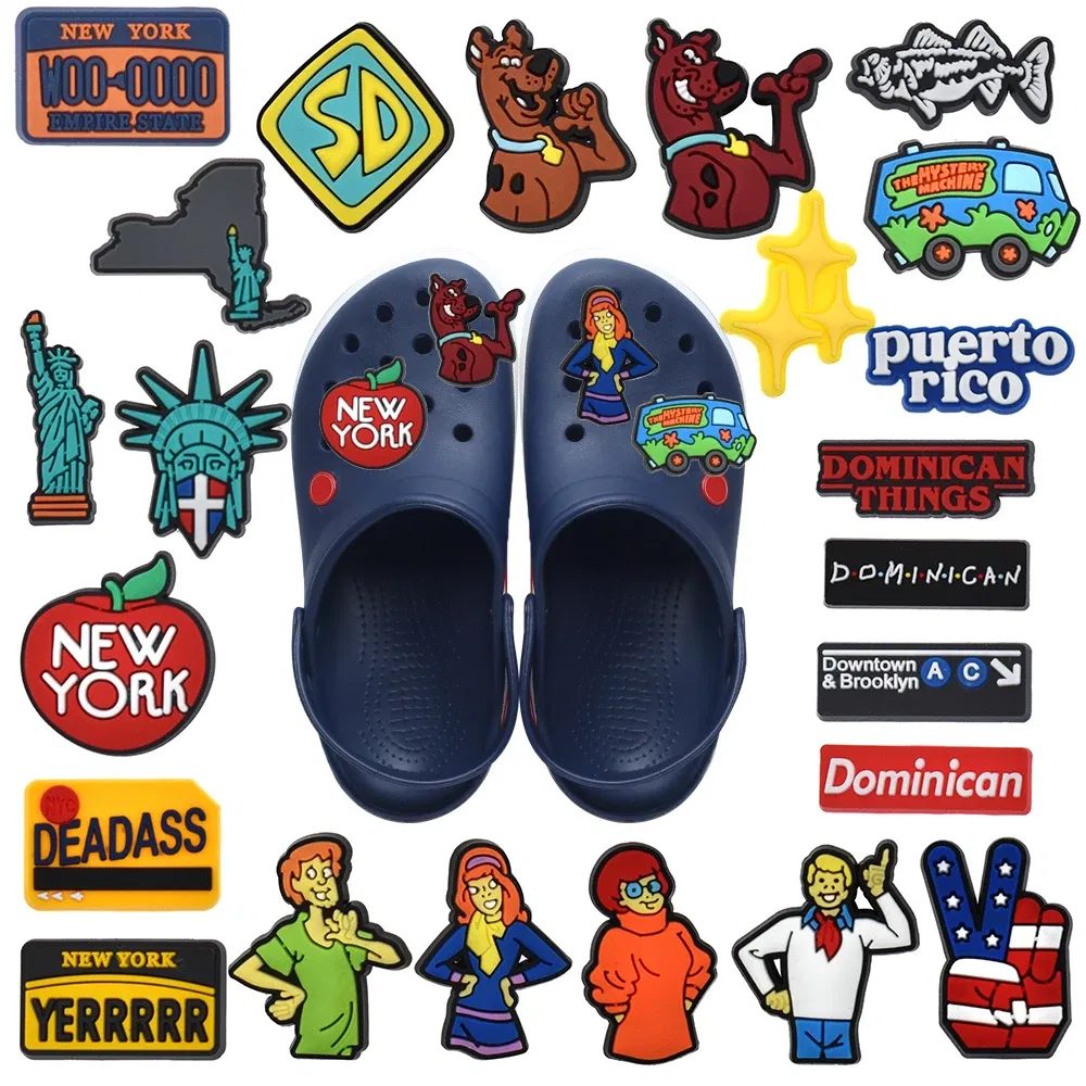 Color: Watermelon red, Ships From: CHINA - Cute Word Shoe Charms Anti  Club  Rockin Croccin Heart Hella Hyphy Golden State Peace Sad Black  Buckle Accessories