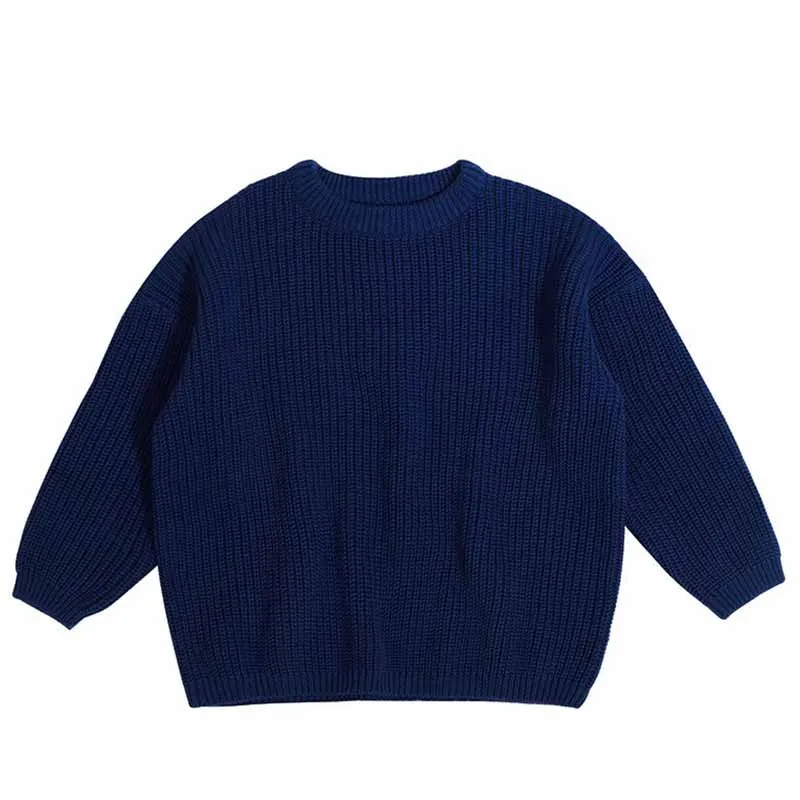 Color: Navy Blue, Size: M, Age Range: 0-3M - Personalized sweaters for cherished babies.Celebrate your little one's name with unique, custom-made thick knitted sweaters