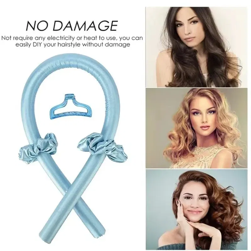 Color: Pink - 1pc Women Unheated Curling Stick Unheated Curling Head Sleeping Foam Sponge Curler Convenient Practical DIY Hair Tool Accessorie