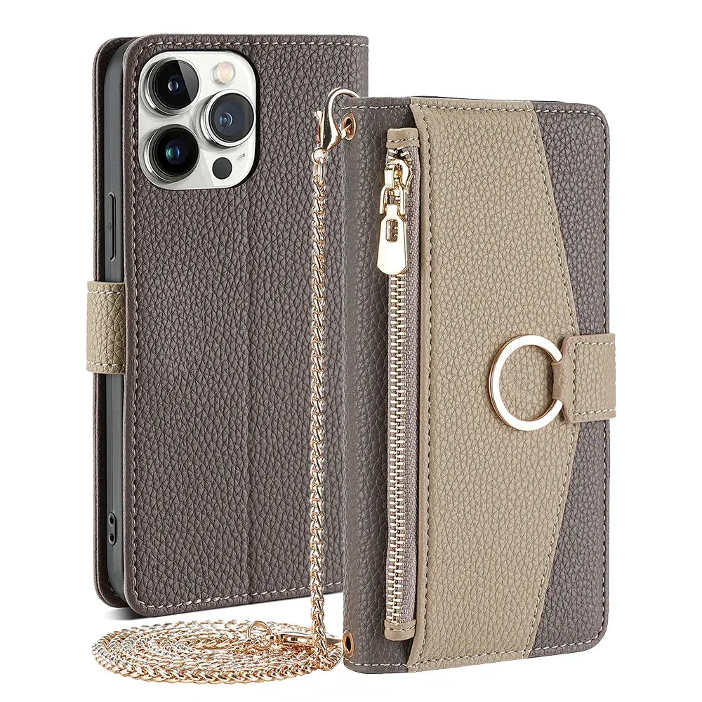 Color: Beige, Compatibility by Model: Galaxy A35 - Leather Phone Case for SAMSUNG Galaxy A05 A06 A16 A15 A36 A56 A26 5G Crossbody Wallet Case Flip Mirror Cover with Long Lanyard