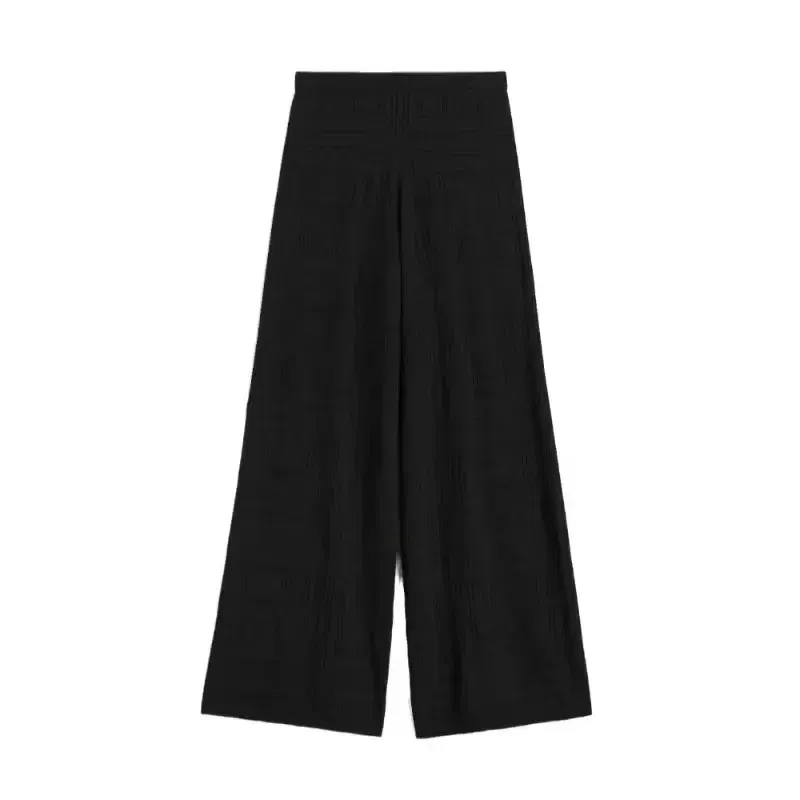 Color: GRAY, Size: M - LUXURY-Casual Commuter Pants for Women, High Waist, Straight Tube Pants, Spring and Summer, 2025 Hollow Camisole Skirt