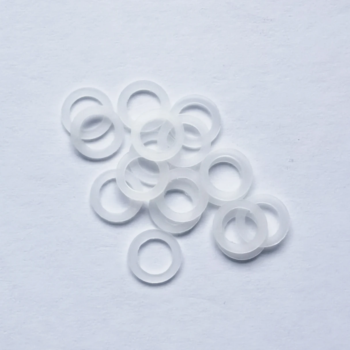 Color: green - 100pcs/lot 6*4mm 7*4mm 7*5mm pet hair Scissors parts pvc washers