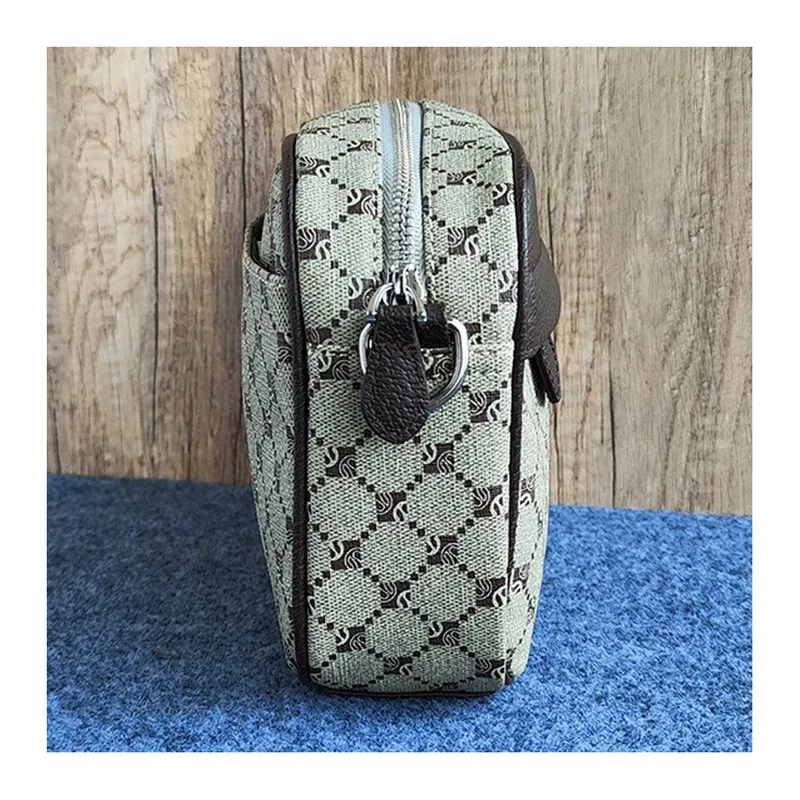 Color: GRAY - 2024 Fashion Youth Shoulder Bag PU Leather Trendy Crossbody Bag Party Business Leisure Mobile Phone Bag Wholesale Dropshipping