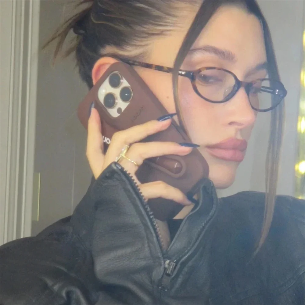 Color: Navy Blue, Compatible-Phone Models: For iPhone 14 - New Rhode Lipstick Soft Silicone Phone Case for iPhone 16 15 14 13 12 11 Pro Max Plus Portable Lip Gloss Holder Cover with Box