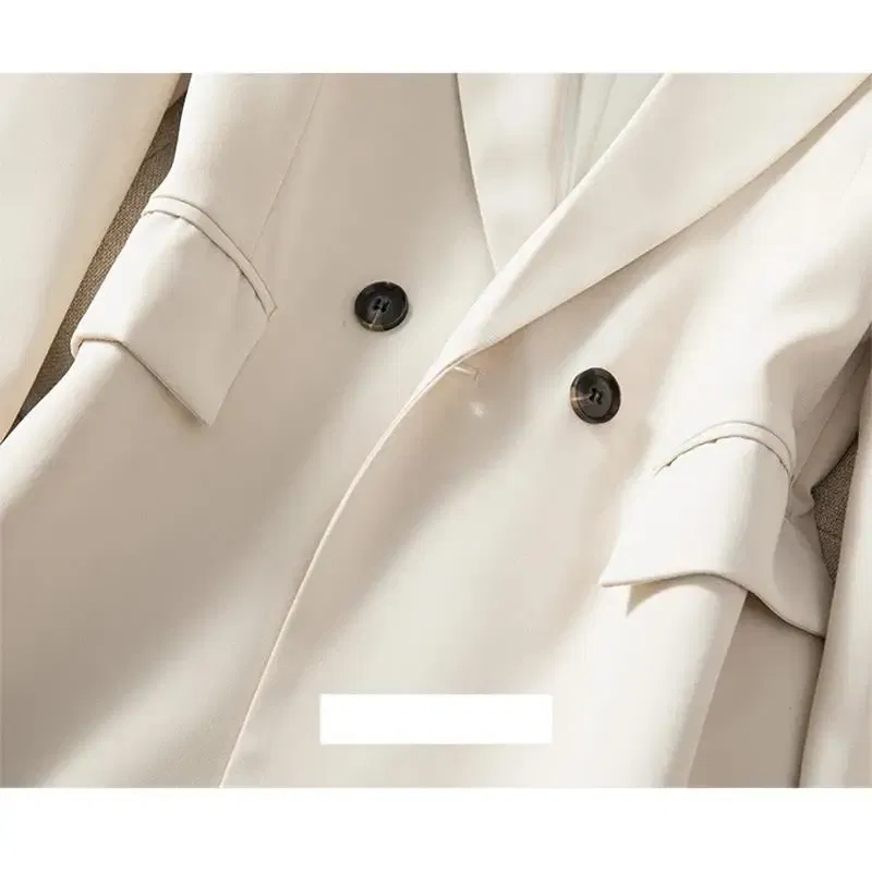 Color: Blue, Size: XXL, Ships From: CHINA - High End Office Professional Women's Blazer Pants 2-Piece Set Fall Fashion Long Female Jacket Over Business Suit Casual Trousers