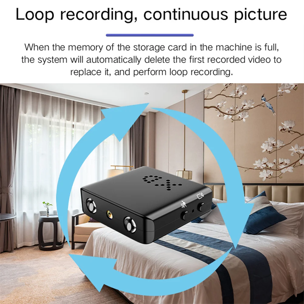 Sensor Size: 1/4" - BKW1 Camera Smallest Cam Mini WiFi 1080P IR-Cutting Camera Night Motion Detection For Home Office Security Surveillance