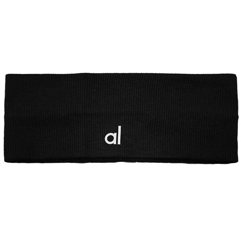 Color: black - al yoga Sports headband for men and women Sweatwapping headband Edge Yoga headband Headband