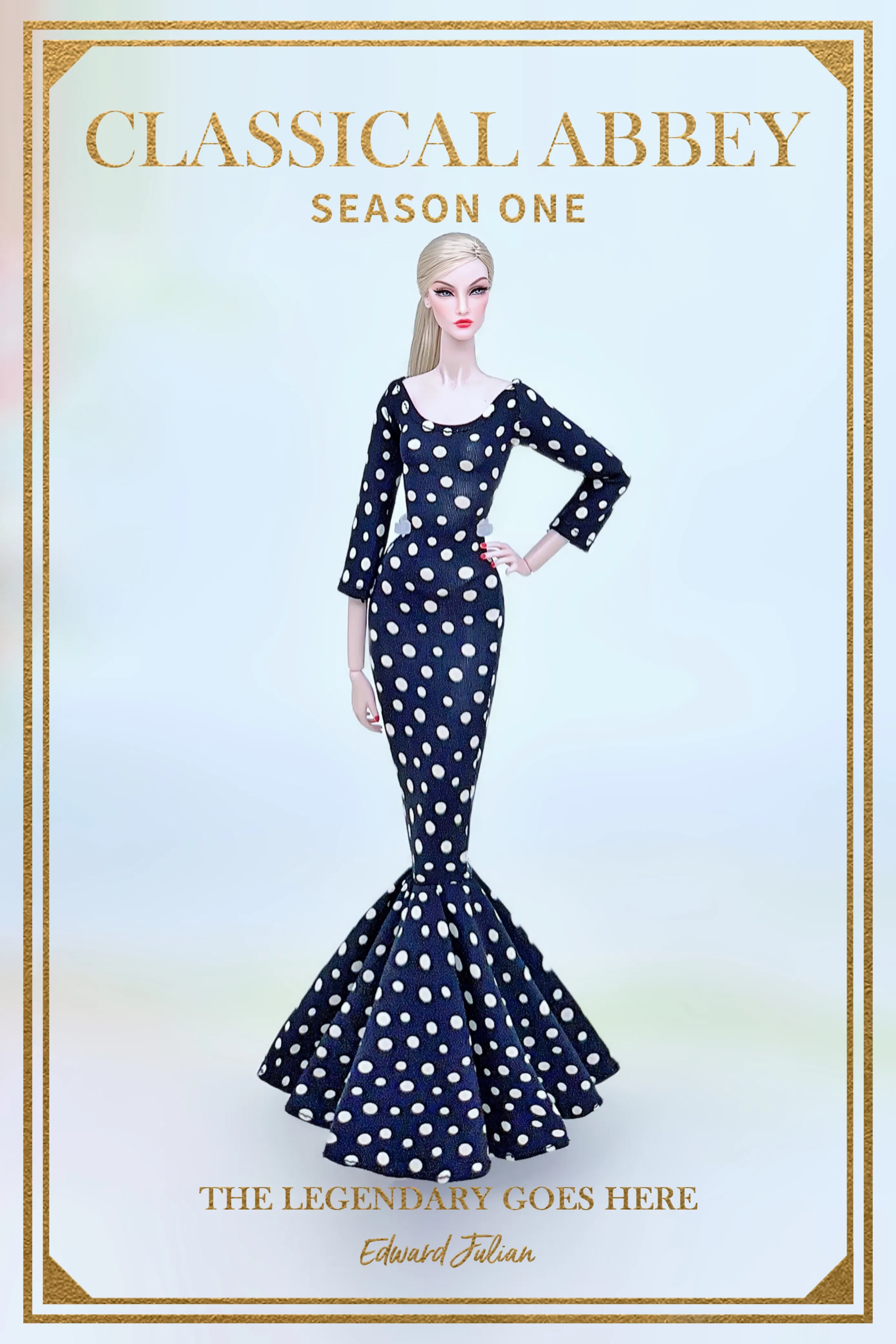 Color: Gold - for denim clothing for barbie